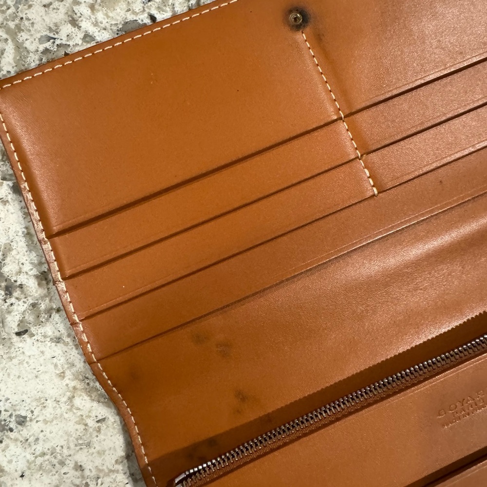 GOYARD Goyardine Richelieu Wallet Black and Brown Long Wallet - Picture 5 of 6